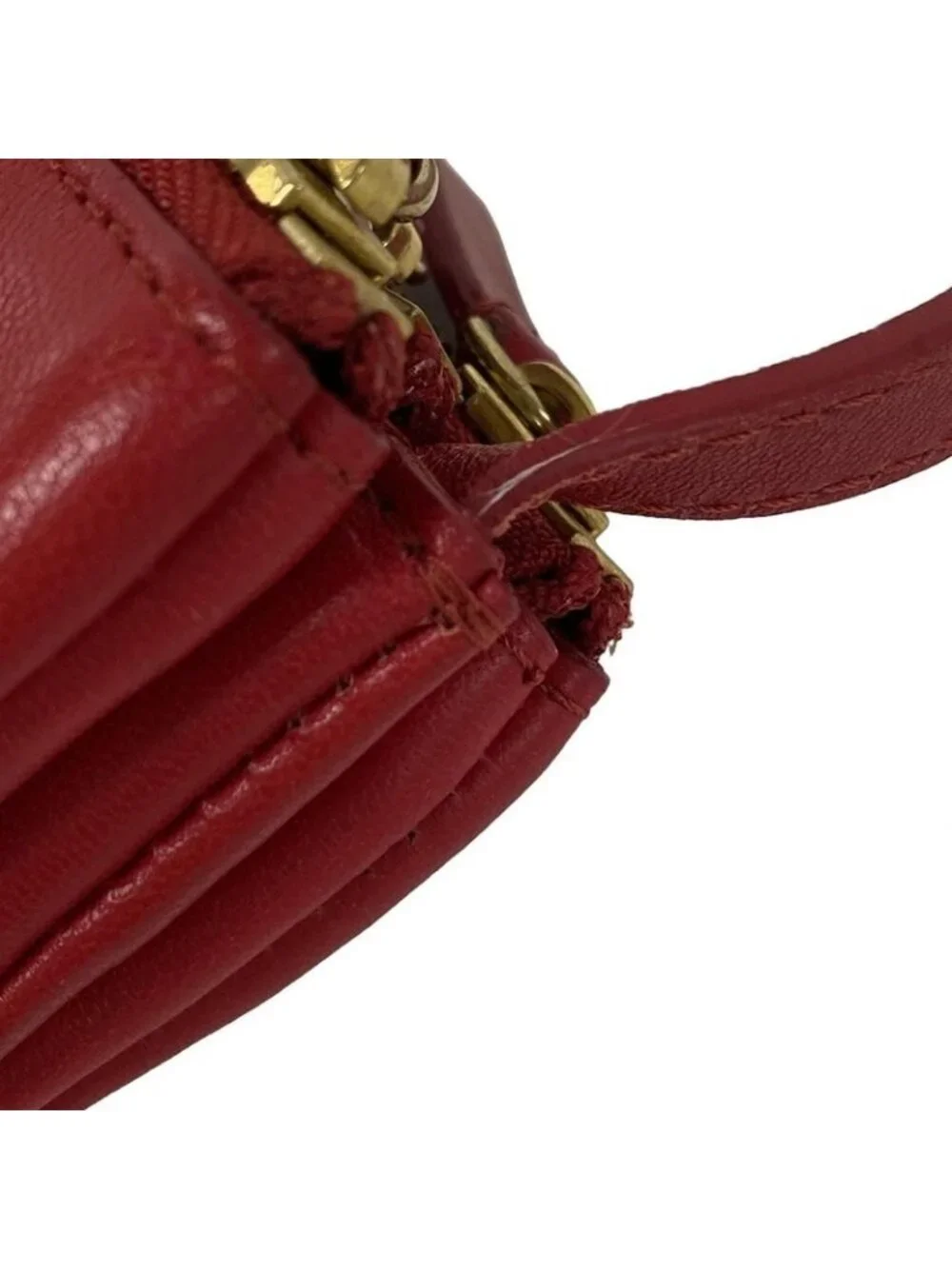 Celine Shoulder Bag Trio Red Leather - Picture 13 of 15
